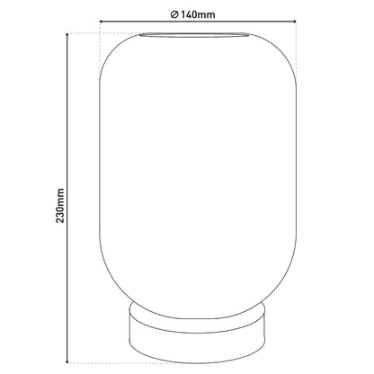 Ackitical Lamp "Luise" goud, klassiek, goud, met geïntegreerde LED, warm wit