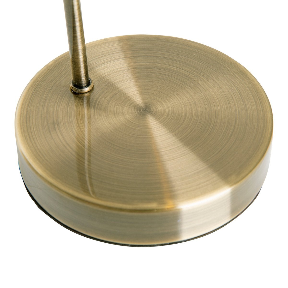 LED -tafellamp "Varna", tafellamp gemaakt van messing -gekleurd metaal en iriserend glas, stevig ingebouwd -in LED's, 45 cm hoog, stijlvolle verlichting voor woonkamer, eetkamer of gang