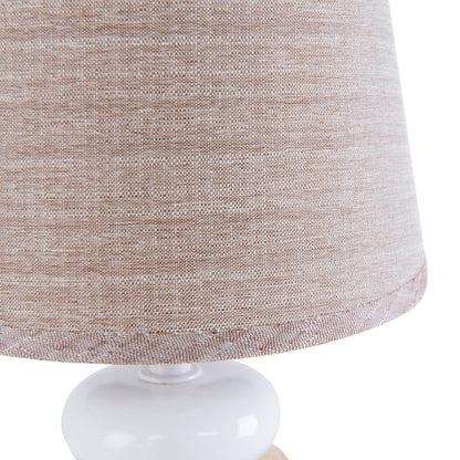 Keramische tafellamp "Stoney", keramische tafellamp in bruin, met E14 -aansluiting, tafellamp voor eetkamer, woonkamer, gang of kantoor, of als een bedlamp, 31 cm hoog