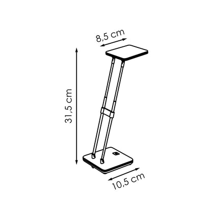 Home Sweet Home - Check Led Bureaulamp 3W Zwart - Verstelbare