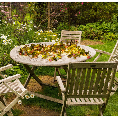 LED -lichte keten "Röschen", voor buiten, lichte keten - plastic, kleurrijk, met geïntegreerde LED