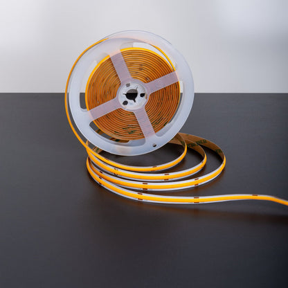 Cob LED -streep 5 meter, wit/transparant, dimbaar met geheugenfunctie