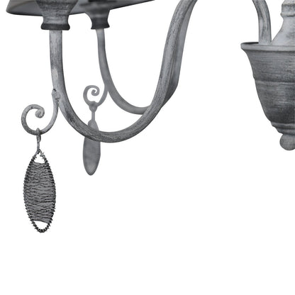 Deco kroon zwart d: 55cm "Castellum"