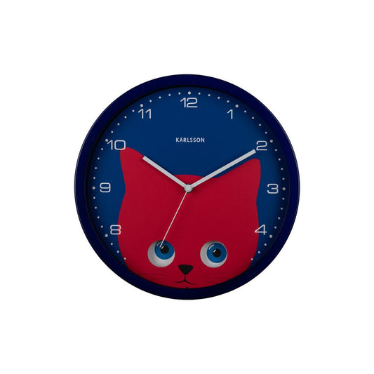 Wandklok Kiekeboe Kat