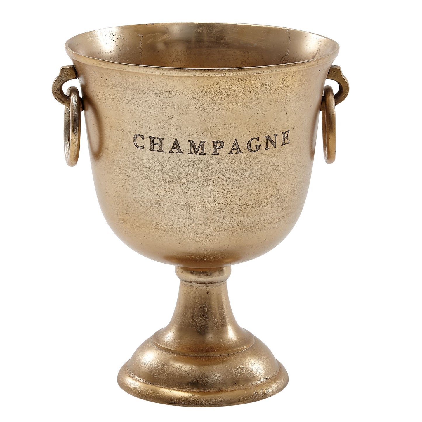 champagnekoeler goud 28,5x37,5x28,5 cm aluminium massieve champagnekoeler groot | Flessenkoeler drankenkoeler tafel | Koeler voor champagne - wijn - mousserende wijn