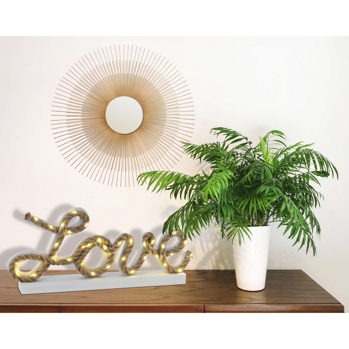 LED decoratieve tafellamp "Love" h: 20cm