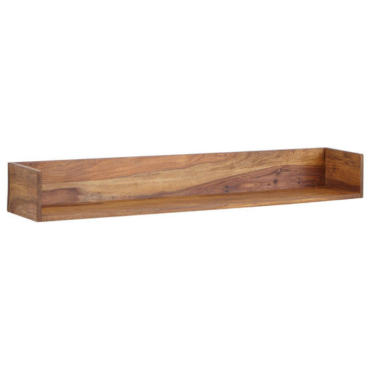 Wandplank Sheesham Massief Hout 120x15x20 cm Hangplank Modern | Muurplank Hangende Plank | Plank voor de Wand Zwevend