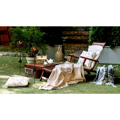 LED Solar Skeer "Flower", voor buiten, metaal en plastic aarde spies in koper, met geïntegreerde LED