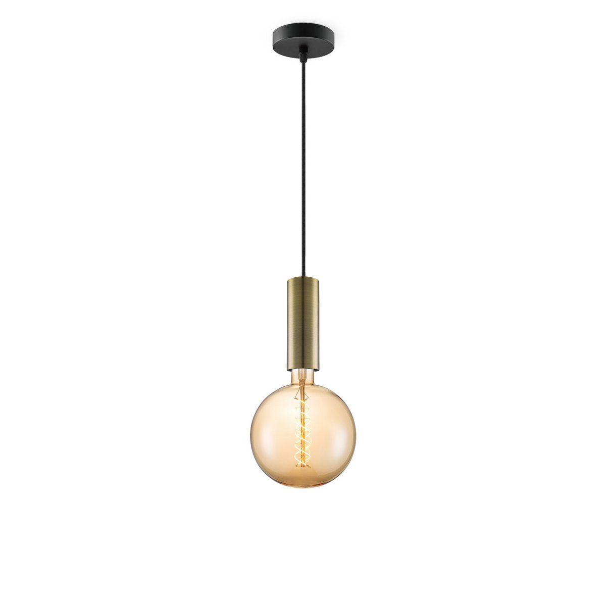 Home Sweet Home hanglamp brons Saga - - dimbaar E27 amber