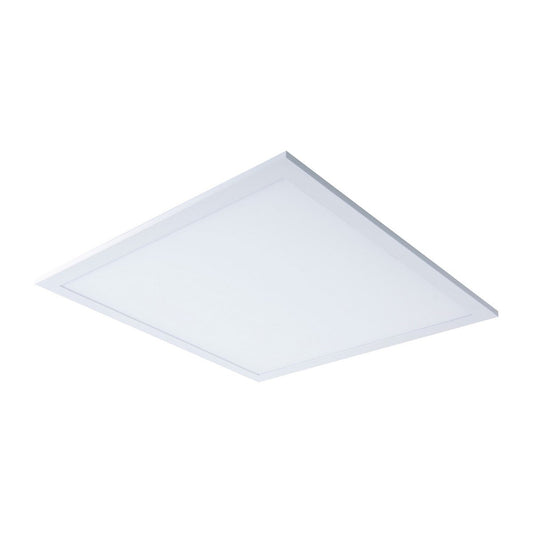 LED -paneel plafondlicht "Nico", functionele metalen plafondlamp en plastic in het wit, met vaste LED's en vele functies, ideaal voor kantoor, oefening of workshop, ca. 45 x 45 cm