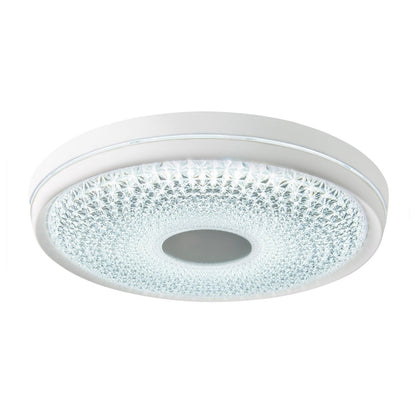 LED -plafondlicht "Boise" Ø 51 cm met veel functies, gemaakt van metaal en plastic, wit, met geïntegreerde LED's, verlichting voor woonkamers of kantoor