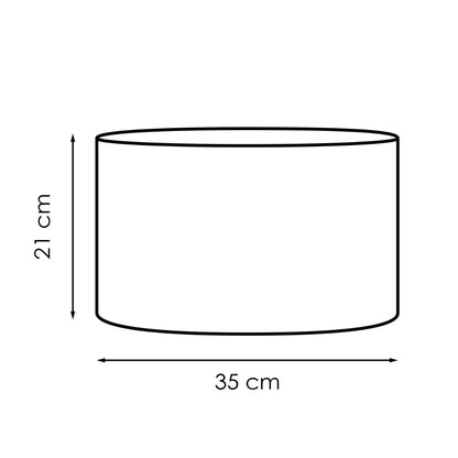 Home Sweet Home Lampenkap Canvas antraciet - B:35xD:35xH:21cm