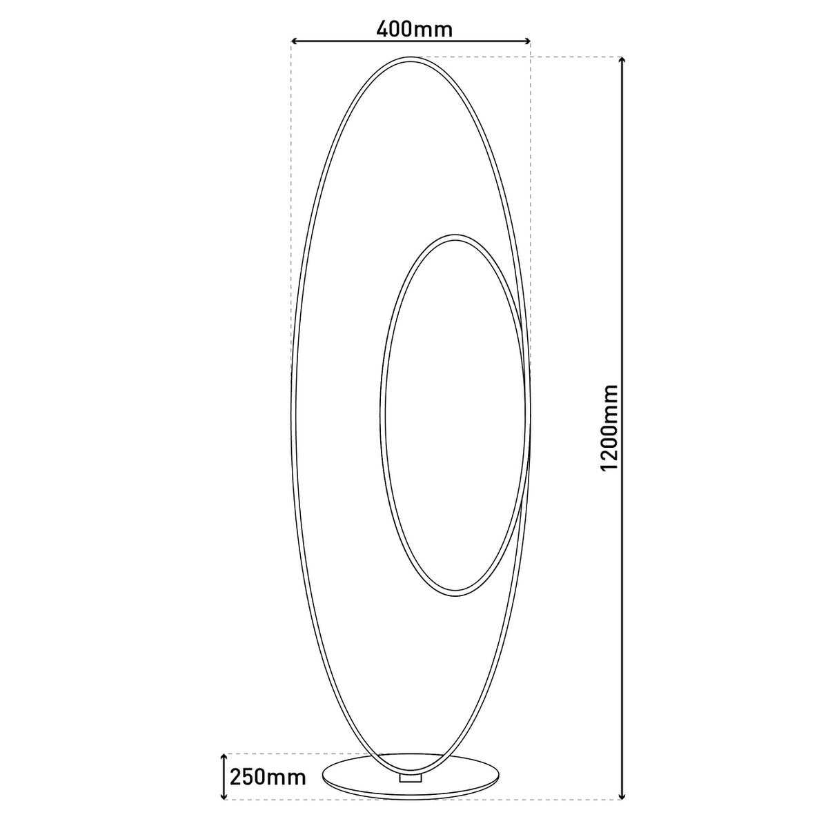 LED vloerlamp h: 120cm wit "Odrive"