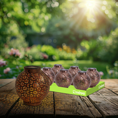 LED Decoratieve zonnelamp L/B: 18 cm brons