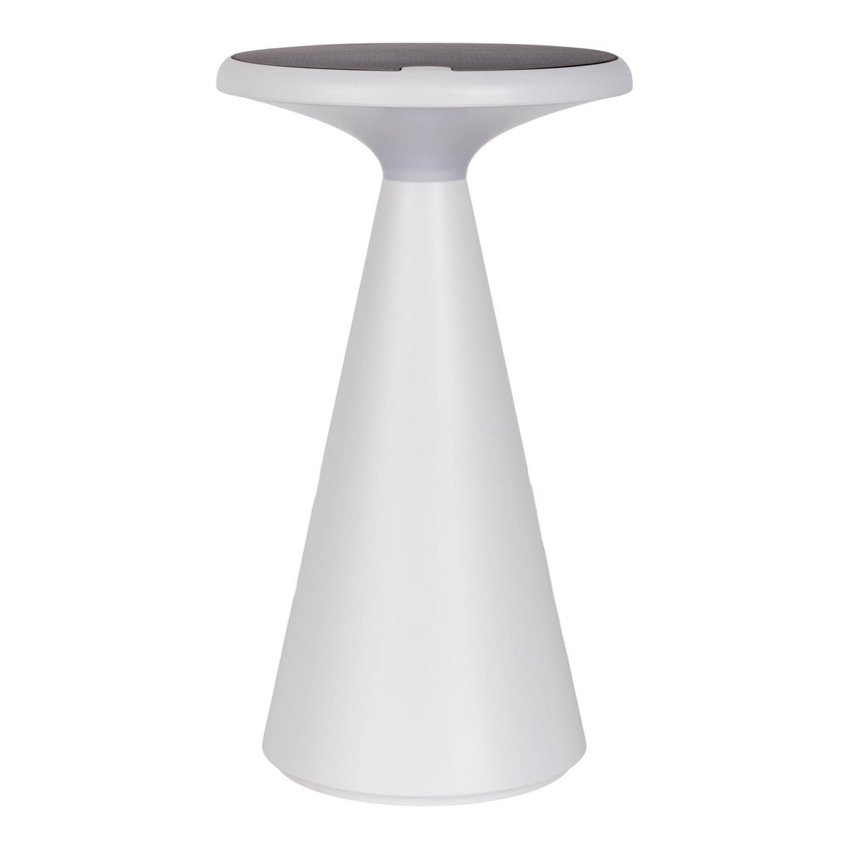 Zonne -batterijtafellamp "Palu" voor buiten en binnen, gemaakt van plastic in wit, 20 cm hoog