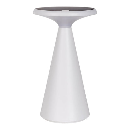Zonne -batterijtafellamp "Palu" voor buiten en binnen, gemaakt van plastic in wit, 20 cm hoog