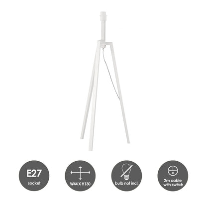 Home Sweet Home Woody 130 Vloerlamp White Wash - Moderne Vloerlamp