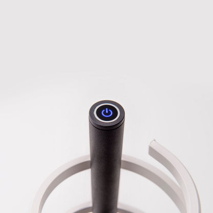 LED staande lamp "Belleza", moderne vloerlamp gemaakt van metaal en plastic in zwart en wit, met stevig ingebouwde LED's, 140 hoog, verlichting voor woonkamer, eetkamer, slaapkamer of kantoor.