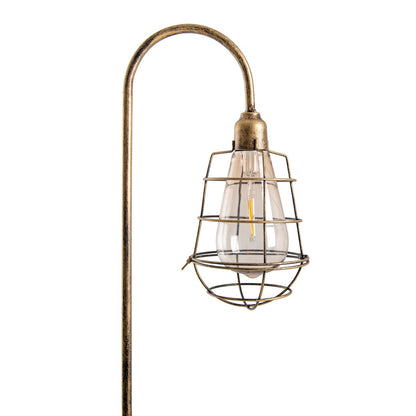 2 Set LED Decoratief Solar Earth Spit "Gitti" H: 76,5 cm, voor buiten, gemalen spiesjes gemaakt van metaal en plastic, in oude maaltijd, met geïntegreerde LED