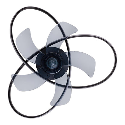 Modern LED -plafondlicht "Riccio" inclusief ventilator, nachtlichtfunctie, dim- en lichttemperatuurinstelling is uitgerust met stevig geïnstalleerde LED's en heeft een geschatte Øvon 58 cm.