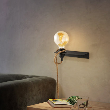 Home sweet Home Vintage Wandlamp 20 x 11 x 4 cm - Zonder lichtbron