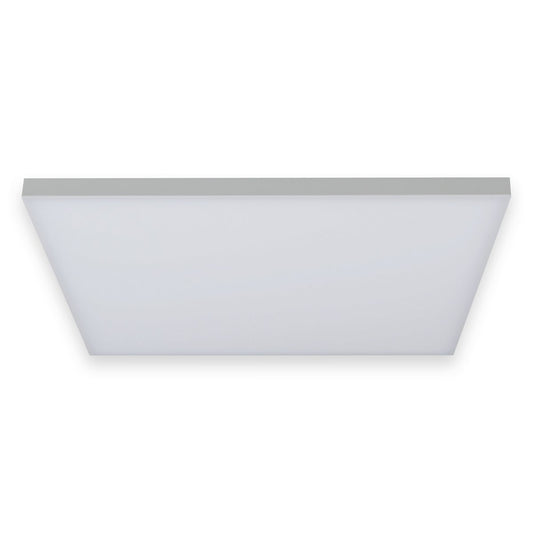 LED -paneel plafondlamp "Carente" zijlengte 45 cm, frameless, vele functies, gemaakt van metaal en plastic, witte, geïntegreerde LED's