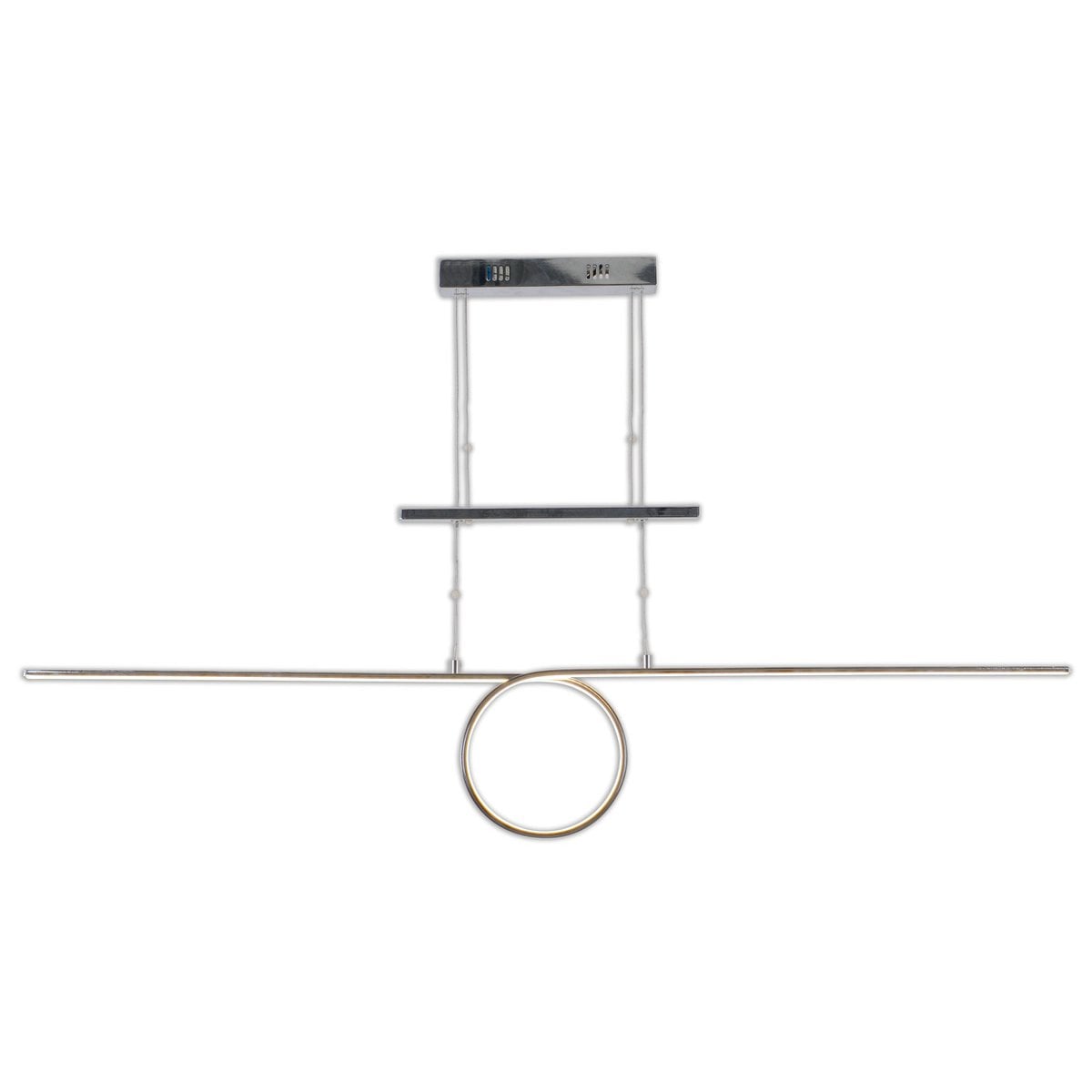 Led in ruil daarvoor hanglamp "looplijn" 130 cm lang, met geïntegreerde LED, gemaakt van metaal en plastic