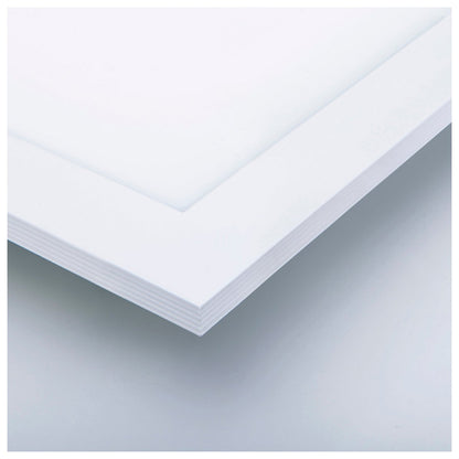 LED -paneel plafondlicht "Nico", functionele metalen plafondlamp en plastic in het wit, met vaste LED's en vele functies, ideaal voor kantoor, oefening of workshop, ca. 45 x 45 cm