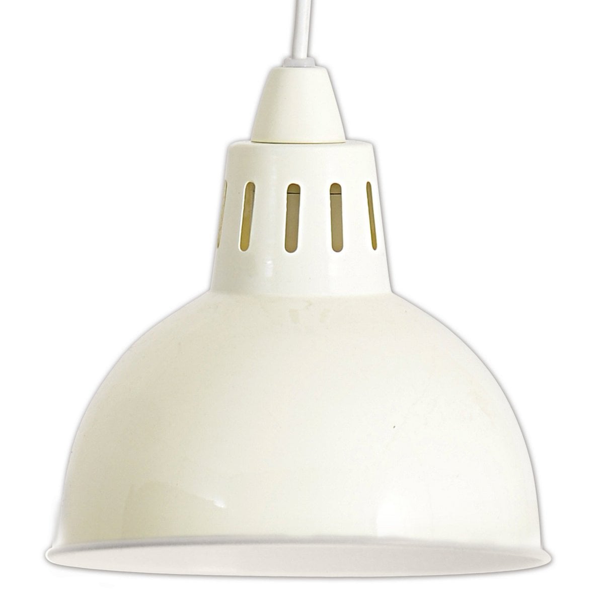 Metal hanger lamp "Desira", retro klassieker, gemaakt van metaal in beige, e27