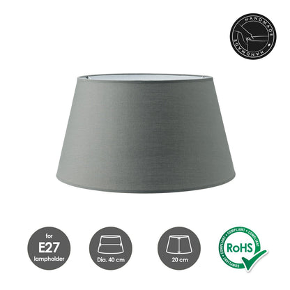 Home Sweet Home Stoffen Lampenkap Dark grey - 40 x 30 x 20 cm