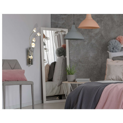 LED -wandlamp "Shinny" gemaakt van metaal en plastic in chroom met stevig gebouwd -in LED's, 50 cm