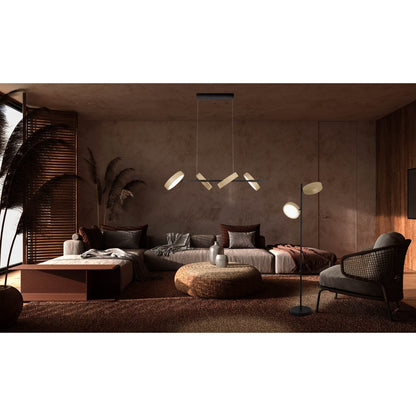 LED -vloerlamp "Tessa" amandel