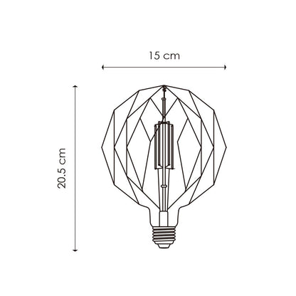 Home Sweet Home dimbare LED Globe Deco E27 G150 4W 100Lm 1800K Goud