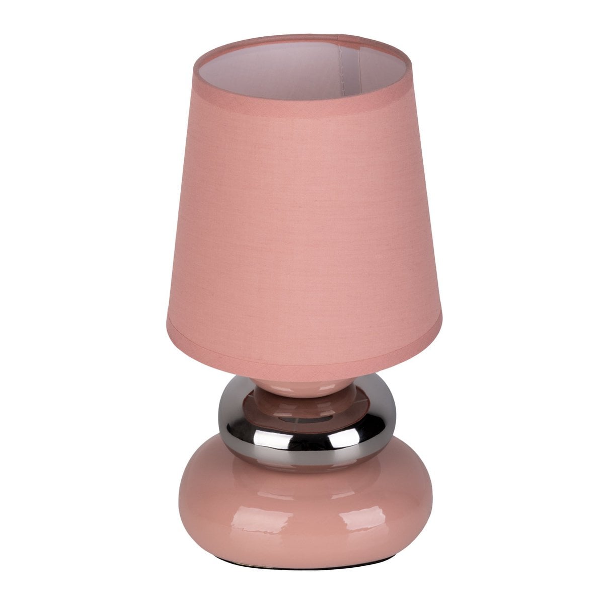 Keramische tafellamp "Stoney" Pink - Classical - Table Lamp - - Rosé/Salmon - E14 - Geen informatie