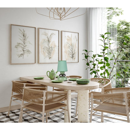 Keramische tafellamp "Stoney" Mint - Klassiek - Tabel Lay - - Mint - E14 - Geen informatie