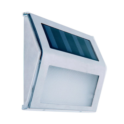 4 Set LED LED Solar Outer Light, voor buiten, wandlamp-metaal en plastic in stalen blank, met geïntegreerde LED