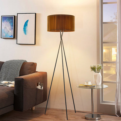 Home Sweet Home Papieren Gevouwen Lampenkap Brown - ø40 x 22 cm