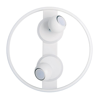2 Spot LED -plafondlamp "Ronda" Ø 40 cm, gemaakt van metaal en plastic, wit, GU10, vlekken binnen