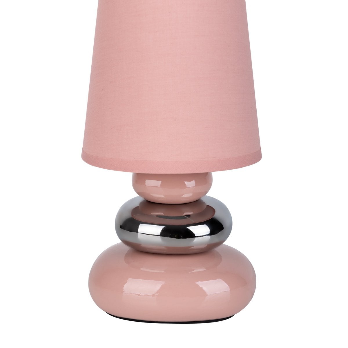Keramische tafellamp "Stoney" Pink - Classical - Table Lamp - - Rosé/Salmon - E14 - Geen informatie