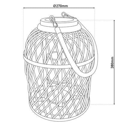 Decollicht "Korbinian" inclusief Solar Led Candle