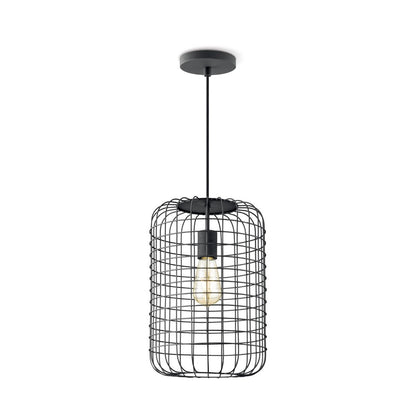 Home Sweet Home Hanglamp Netting - Zwart - 26x26x142cm