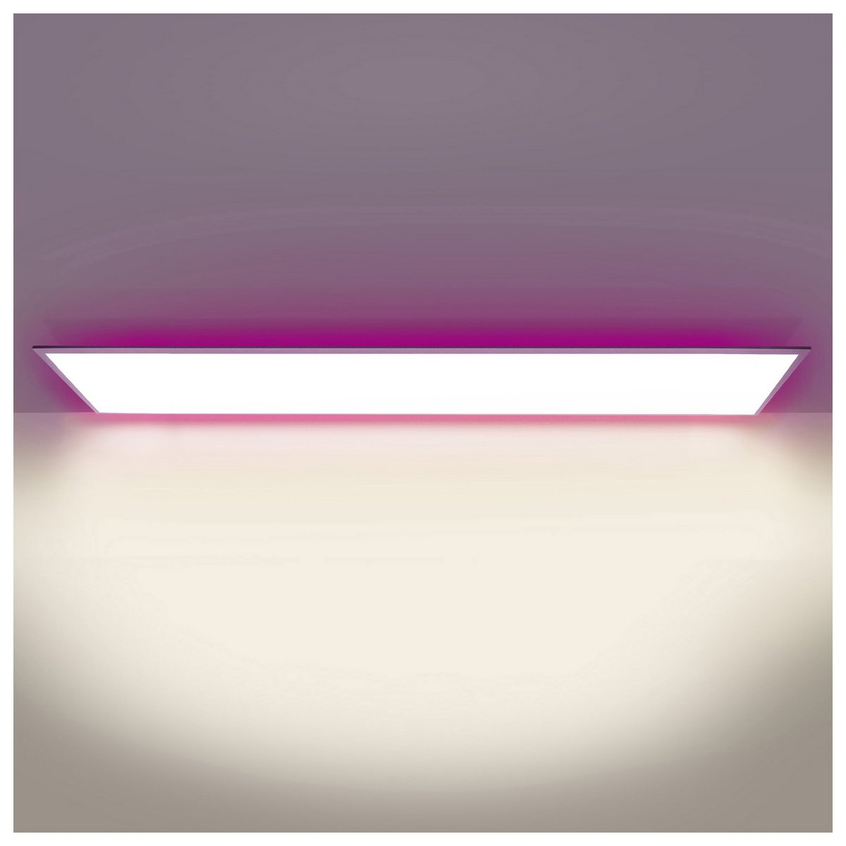 Smart Home LED -achtergrondverlichtingspaneel, lengte 100 cm, veel functies, transportlamp gemaakt van metaal en plastic, geïntegreerde LED's