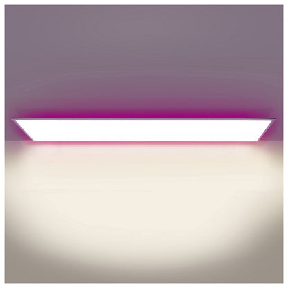 Smart Home LED -achtergrondverlichtingspaneel, lengte 100 cm, veel functies, transportlamp gemaakt van metaal en plastic, geïntegreerde LED's