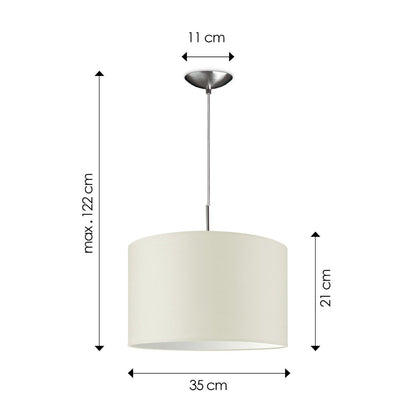 Home Sweet Home hanglamp Tube Deluxe, E27, warm wit, 35cm