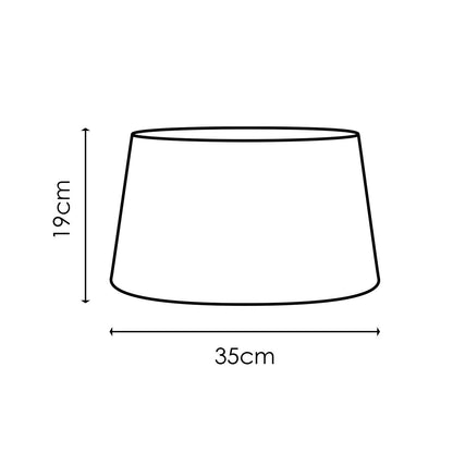 Home Sweet Home Stoffen Lampenkap Black - 35 x 30 x 19 cm