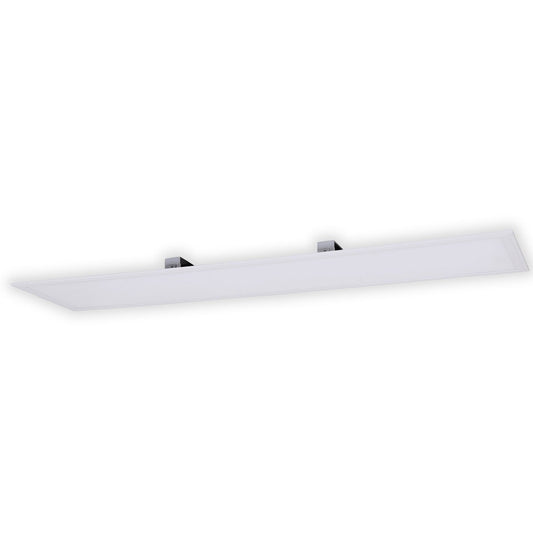 LED -assemblagepaneel "Nicola", montagelamp gemaakt van metaal en plastic met stevig ingebouwde LED's in neutraal wit, paneel voor interieurs 119,5 x 29,5 cm