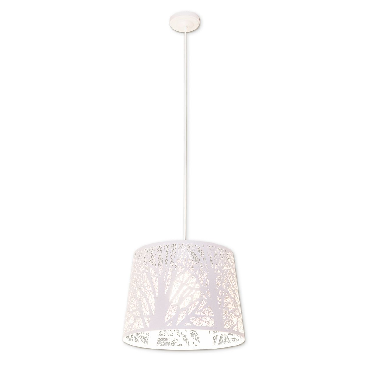 Hanglamp "White Wood" met takdecor