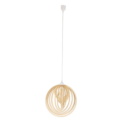 Hanger lamp "Armella" Ø 40 cm, 1x E27 (niet inbegrepen) gemaakt van hout en plastic, voor eetkamers, woonkamer, kantoor, kinderkamer
