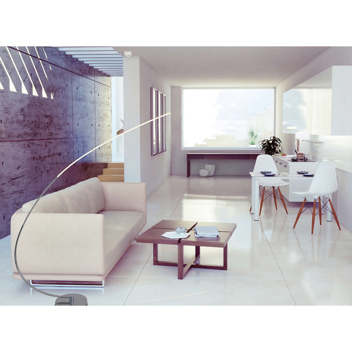 LED vloerlamp "Loop Line"