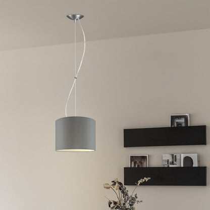 Home Sweet Home hanglamp Deluxe met lampenkap, E27, grijs, 25cm